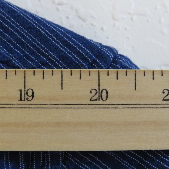 Goodfellow* Men's Short Sleeve‎ Button Down Straight Hem Striped Shirt~ Size XXL - Picture 7 of 12